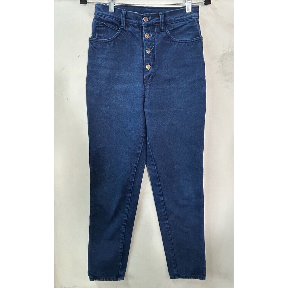 Vintage Rio By Stephen Mardon 80s Dark Button Fly High Waisted Mom Jeans Size 9